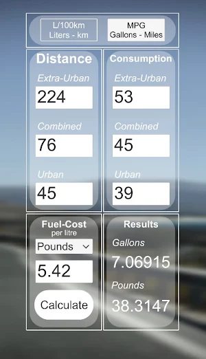 Dieseler - Fuel Calculator Screenshot 2