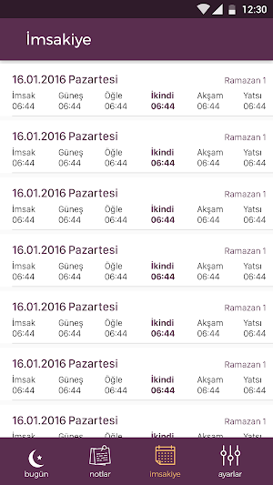 İmsakiye 2020 Screenshot 2