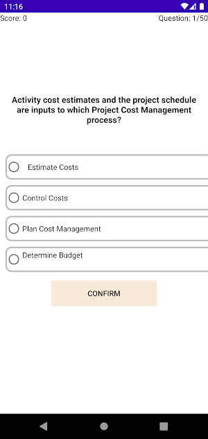 PMP Exam Practice Questions Screenshot 1