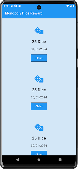 Monopoly Dice Reward Screenshot 0