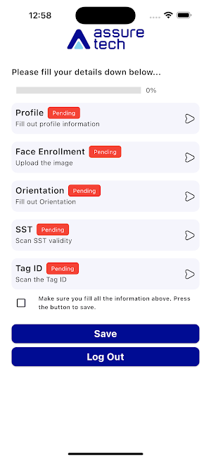 AssureTech User Screenshot 1
