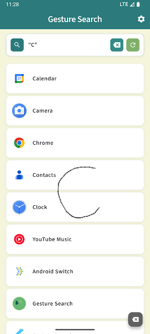 Gesture Search Screenshot 1