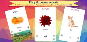 Baby Play & Learn words: Infan Screenshot 0