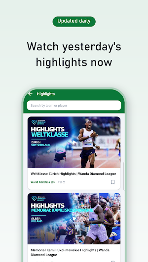 Athletics Today Screenshot 2