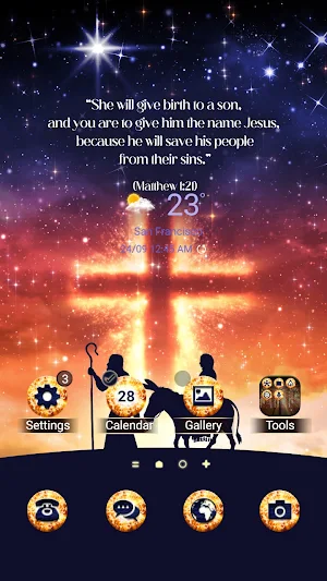 Birth of Jesus - Wallpaper Screenshot 0