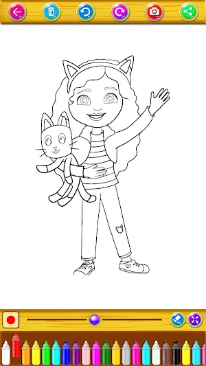 Gabbys Dollhouse Coloring Book Screenshot 0