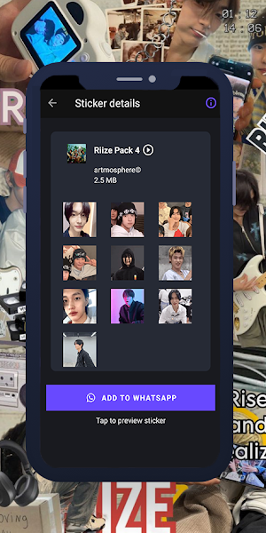 Riize Animated WAStickers Screenshot 2