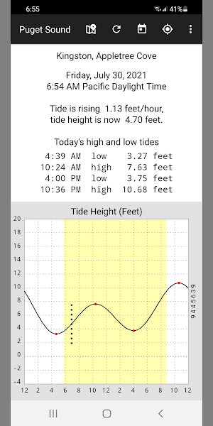 Tide Now Puget Sound Tides and Currents Screenshot 0