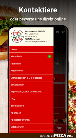 Pizza Burger House Berlin Screenshot 2