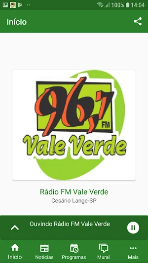 Rádio FM Vale Verde Screenshot 1