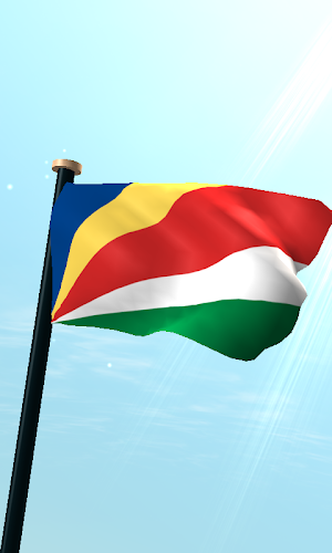 Seychelles Flag 3D Wallpaper Screenshot 0