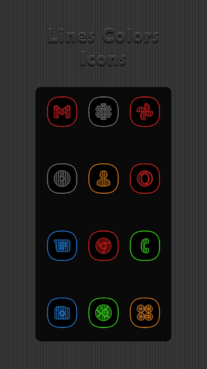 Vertical Colors Lines Icons Screenshot 0
