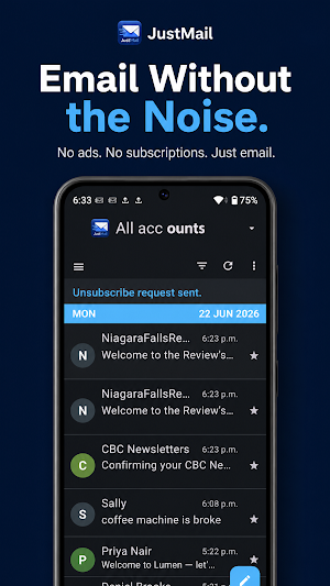 JustMail – Private Email Screenshot 0