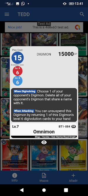 TEDD. Emulator Digimon Deck Screenshot 3