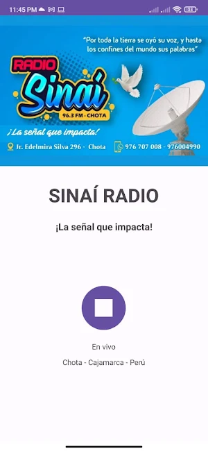 SINAÍ Radio Screenshot 1
