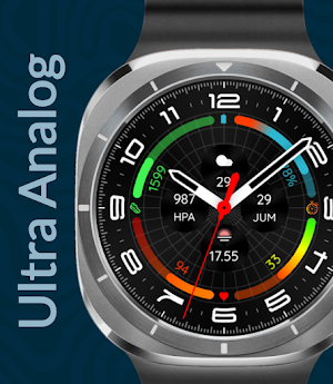Ultra Analog Watch Face Screenshot 3