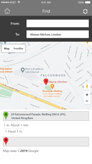 Alainas Kitchen, London Screenshot 1