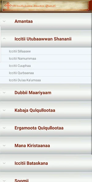 Ortodoksiin Deebii Qabdi. Screenshot 2