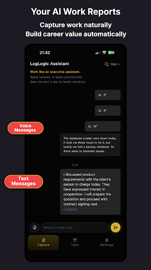 LogLogic: AI Work Reports Screenshot 0