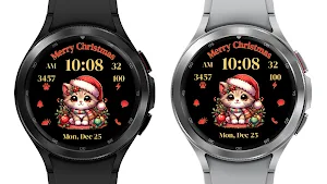AZ270ChristmasCatWatchFace Screenshot 3