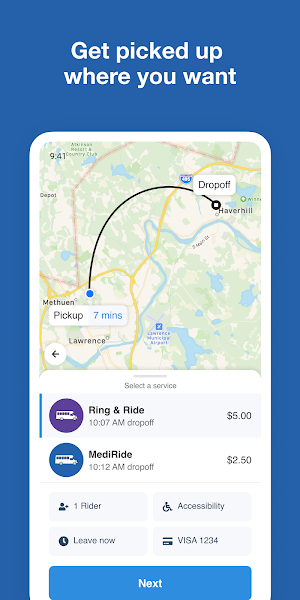 MVRTA Click & Ride Screenshot 1