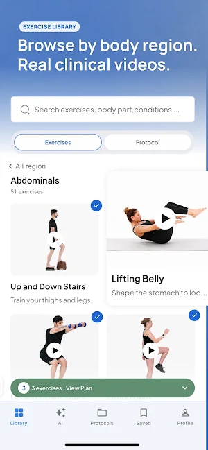 Pocket Physio: Exercise Plans Screenshot 2