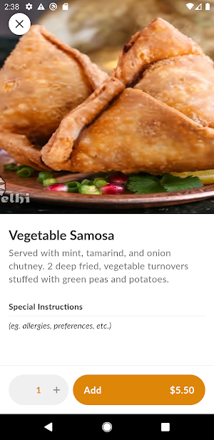 New Delhi Indian Restaurant Screenshot 3