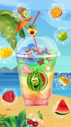 Rainbow Slushy Ice Rolls Maker Screenshot 2
