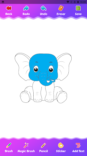 Cute Elephant Coloring Pages Screenshot 3