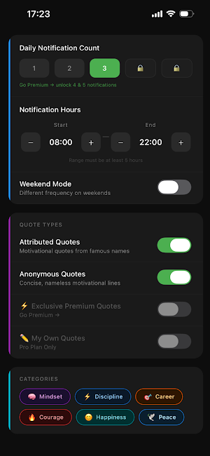 Spark: Daily Motivation Screenshot 1