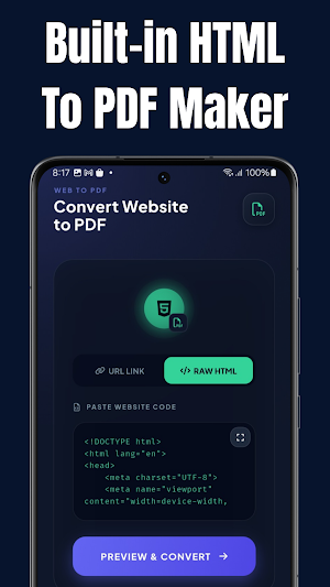 Web to PDF: URL & HTML Screenshot 3