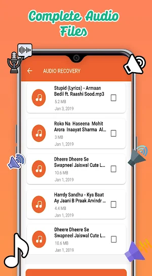 Recover Deleted Audio, Calls Screenshot 2