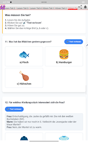 A2 Prüfung Simulation Screenshot 0