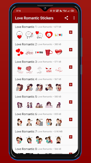 WASticker: Love Romantic Screenshot 0