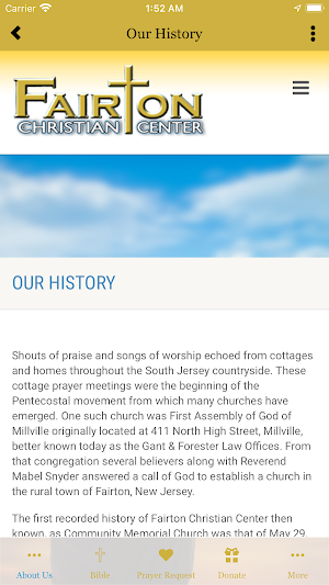 Fairton Christian Center Screenshot 1