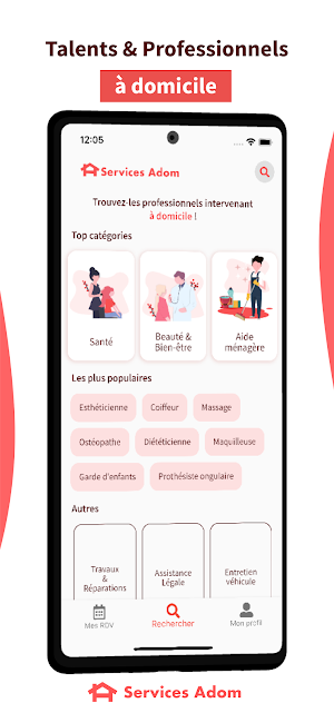 Adom - Services à domicile Screenshot 0