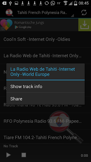 Tahiti French Polynesia Radio Screenshot 1