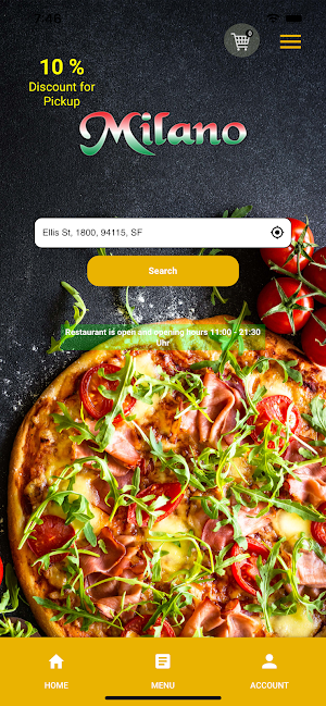 Pizzeria Trattoria Milano Screenshot 0