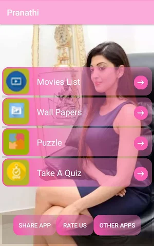 Pranitha Movies-Wallpapers,Puzzle Screenshot 0