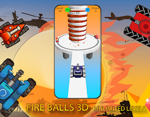 Tank Fire Balls 3D - Unlimited Levels Screenshot 3