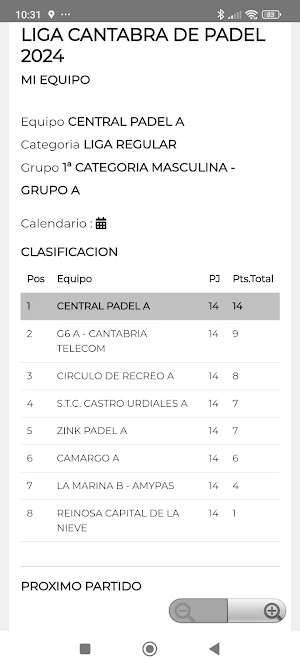 Federación Cantabra de Padel Screenshot 2