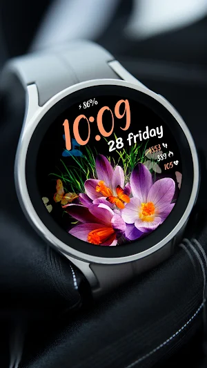 Butterfly 2 Animated Watchface Screenshot 1