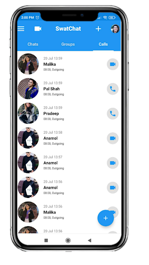 SwatChat chatting app and video conference. Screenshot 0