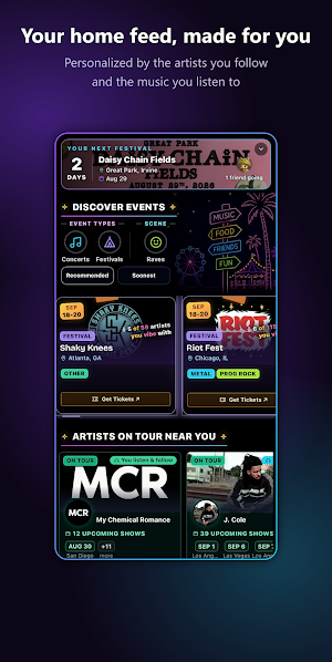 VYBE: Concerts & Festivals Screenshot 0