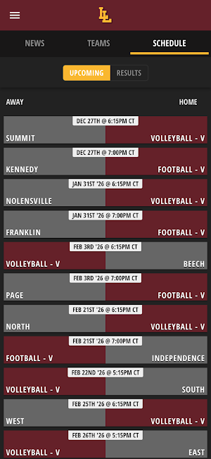 Las Lomas Knights Athletics Screenshot 2