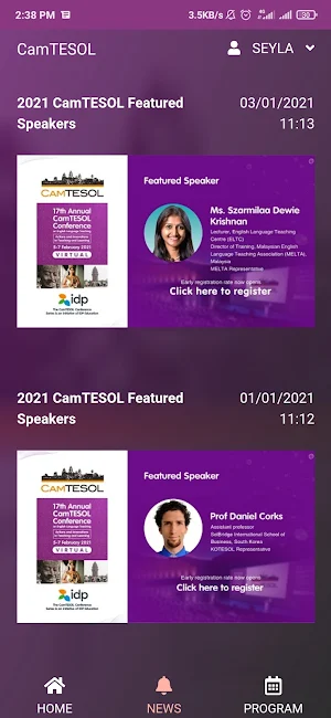 CamTESOL Screenshot 1