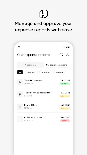 Expense report - Hivespent Screenshot 0