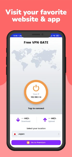 FREE VPN GATE - Security & Unblock Screenshot 2