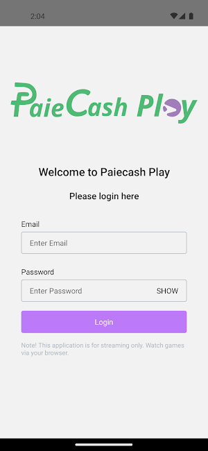 Paiecash Play Broadcaster Screenshot 0
