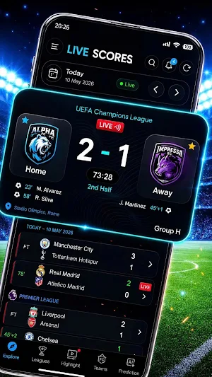 LiveScore – Match & Stats Screenshot 1